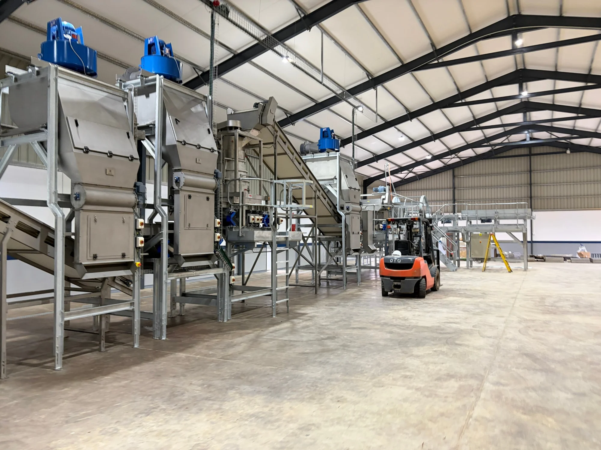 Integrated dry-line processing equipment