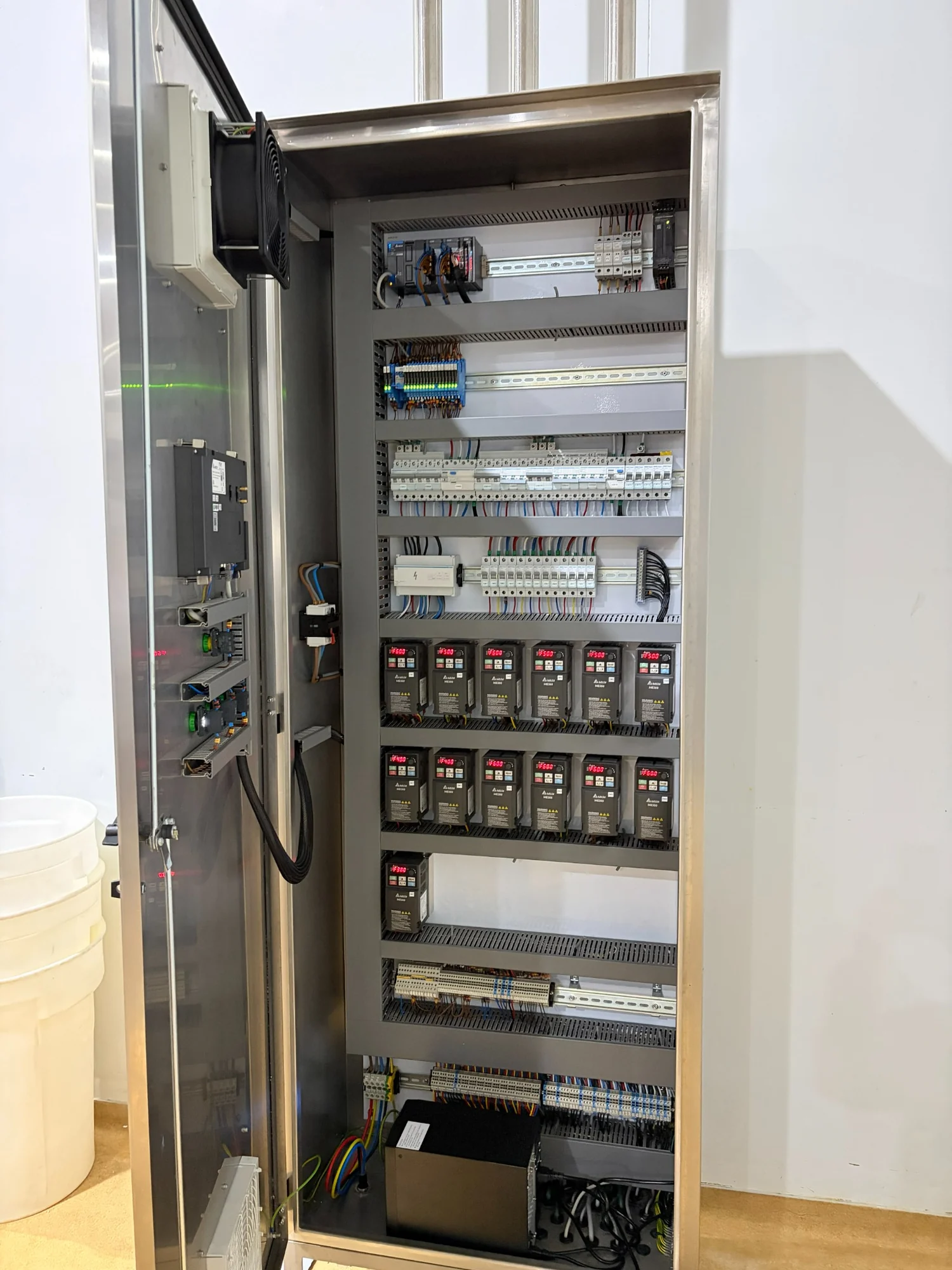 Complete stainless-steel industrial control panel