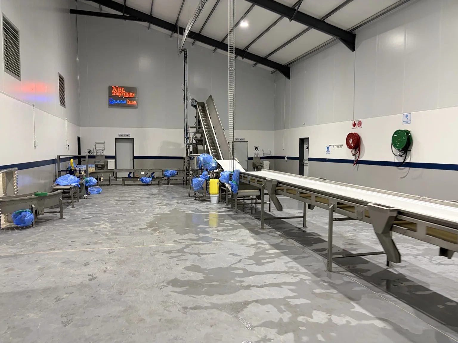 Commissioned processing room and production equipment